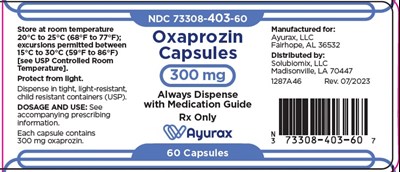 image description - oxaprozin label